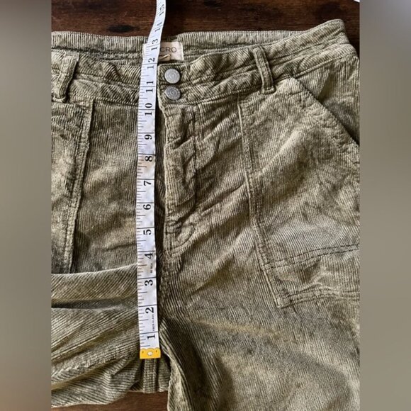 Anthropologie The Wanderer Relaxed-Leg Corduroy Pants by Pilcro Size 32 Green - Picture 13 of 15